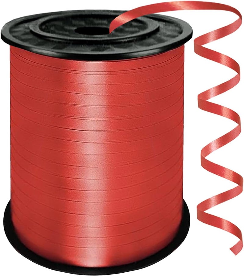 YCDMLJC Red Curling Ribbon,500 Yards Ribbons for Crafts,1/5 Inch Ribbon,Balloon String, Party Decoration,Ribbons for Florist Flower Bows for Graduation Supplies - Image 1